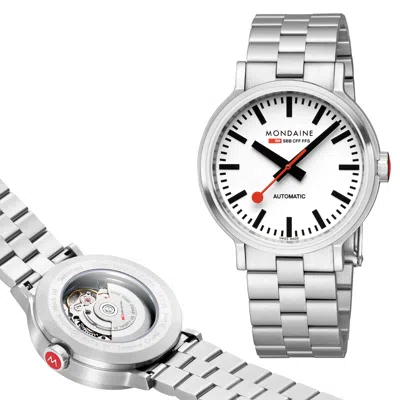 Pre-owned Mondaine Watch Mst.4161b.sj The Original Automatik Backlight, Sapphire Glass