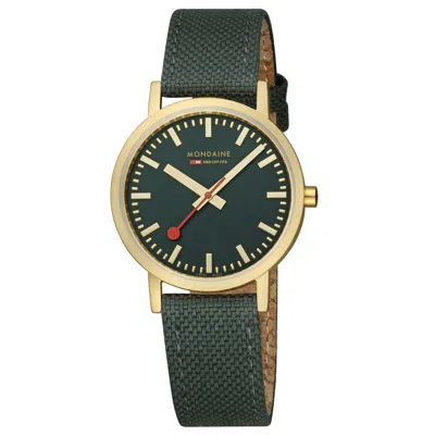 Pre-owned Mondaine Women's Watch Classic Wrist Watch 1 13/32in A660.30314.60sbs Textile