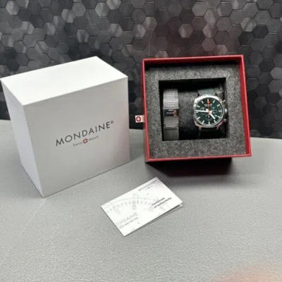Pre-owned Mondaine Wristwatch Green Msl.41460.lf.set