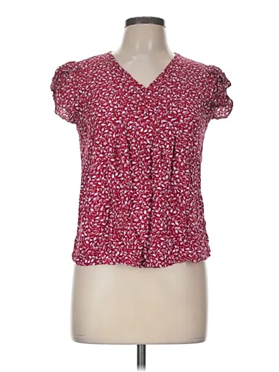 Pre-owned Monday Fun Short Sleeve T-shirt In Red