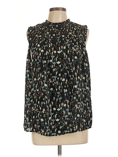 Pre-owned Monday Fun Sleeveless Blouse In Black