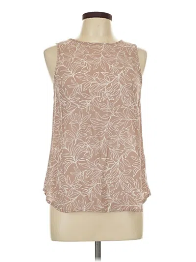 Pre-owned Monday Fun Sleeveless Blouse In Brown