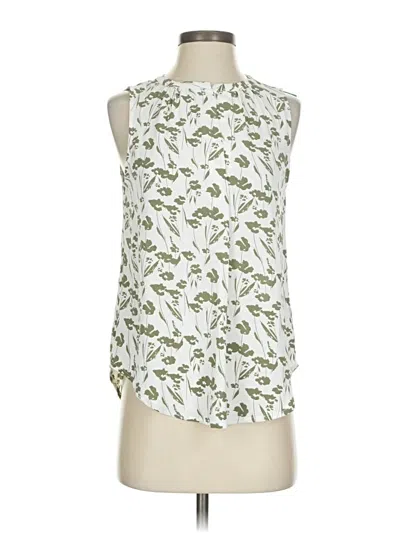 Pre-owned Monday Fun Sleeveless Blouse In Green