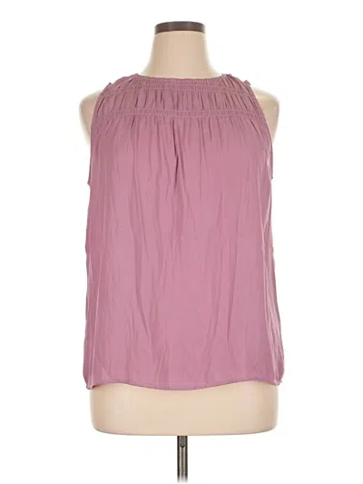 Pre-owned Monday Fun Sleeveless Blouse In Purple