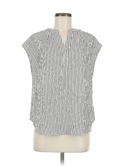 Pre-owned Monday Fun Sleeveless Blouse In Silver