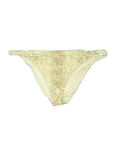 Pre-owned Monday Swimwear Swimsuit Bottoms In Gold