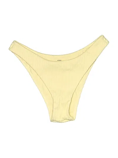 Pre-owned Monday Swimwear Swimsuit Bottoms In Yellow