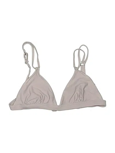 Pre-owned Monday Swimwear Swimsuit Top Gray Swimwear