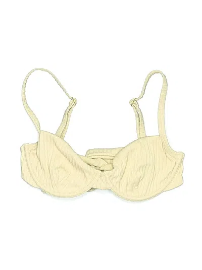 Pre-owned Monday Swimwear Swimsuit Top Ivory Swimwear