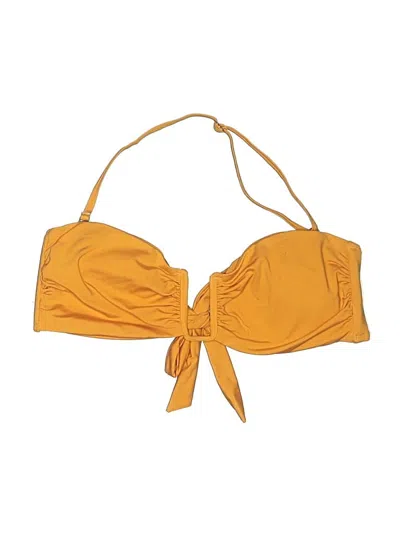 Pre-owned Monday Swimwear Swimsuit Top Yellow Swimwear
