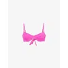 MONDAY SWIMWEAR WOMENS DRAGON FRUIT MAUI UNDERWIRED BIKINI TOP