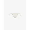 Monday Swimwear Womens Ivory Rec Palma High-rise Stretch-recycled Nylon Bikini Bottoms In Ivory Rec