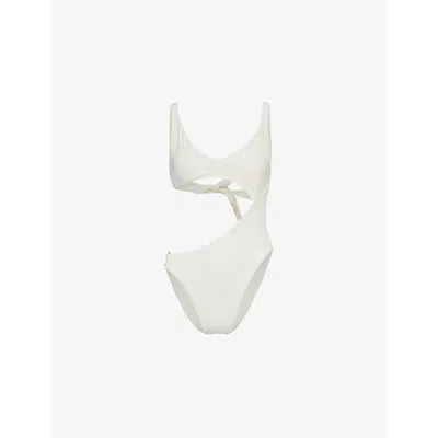 Monday Swimwear Women's Ivory Rec St Barth's V-neck Recycled-polyester-blend Swimsuit