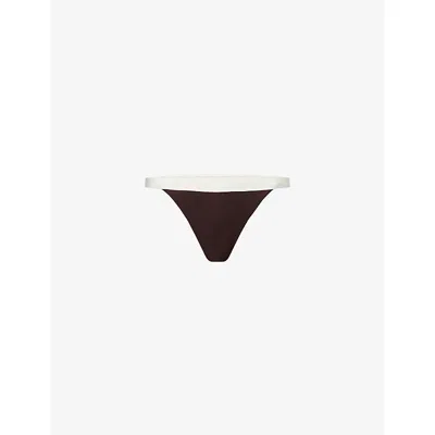Monday Swimwear Womens  Santorini Colour-block Bikini Bottoms