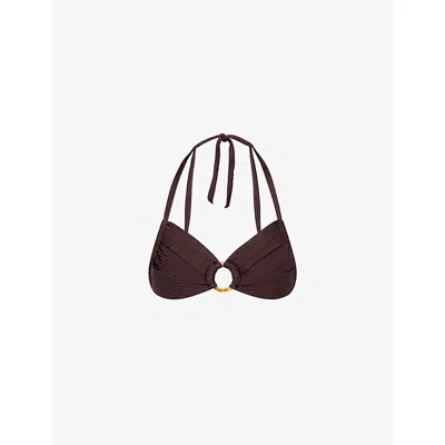 Monday Swimwear Womens  Bronte Wide-rib Bikini Top