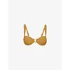 Monday Swimwear Womens  Cala Roja Underwired Shimmer Bikini Top