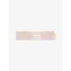 Monday Swimwear Womens  Embroidered-logo Double-layer Stretch-jersey Headband In Pink