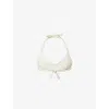 Monday Swimwear Womens Honolulu Ring-hardware Underwired Bikini Top Ivory With Pearl Ring In Ivory With Pearl Ring