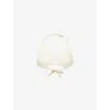Monday Swimwear Womens Bronte Tortoiseshell-ring Bikini Top Ivory With Pearl Ring In Ivory With Pearl Ring