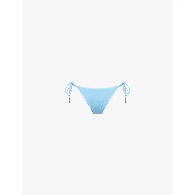 Monday Swimwear Womens Ibiza Blue Hanalei Bikini Bottoms