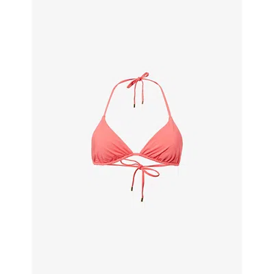 Monday Swimwear Womens Strawberry Palma Triangle Bikini Top