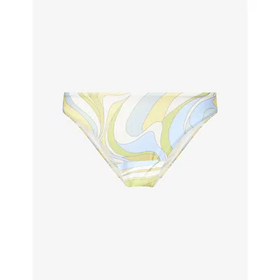 Monday Womens Costa Rei Apple Byron Mid-rise Bikini Bottoms In Multi