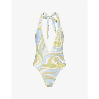 Monday Womens Costa Rei Apple/ivory Cyprus Swimsuit In Multi