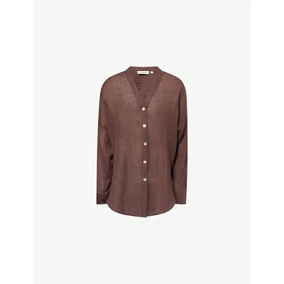 Monday Womens  Barcelona Button-through Linen Tunic