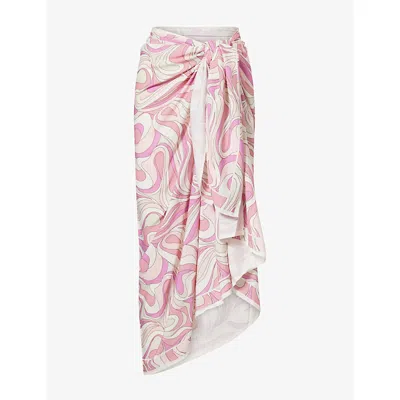 Monday Womens Marina Piccola Woven Sarong Costa Rei Pink