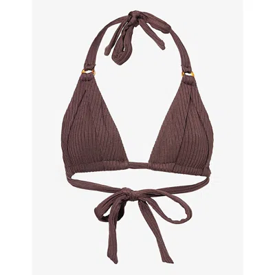 Monday Womens  Morocco Halter Bikini Top In Brown
