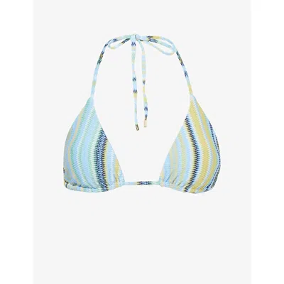 Monday Womens Sardinia Stripe Azure Mon Palma Top In Multi