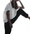 Monday12 Original Sweat Tee In White In White