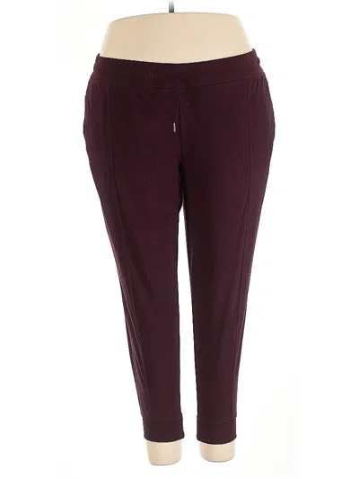 Pre-owned Mondetta Active Pants In Burgundy