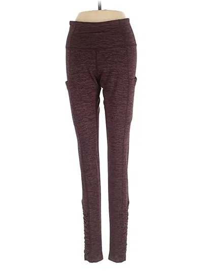 Pre-owned Mondetta Active Pants In Burgundy