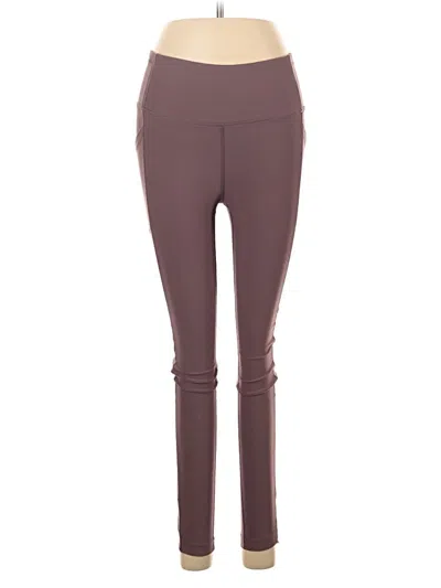 Pre-owned Mondetta Active Pants In Burgundy