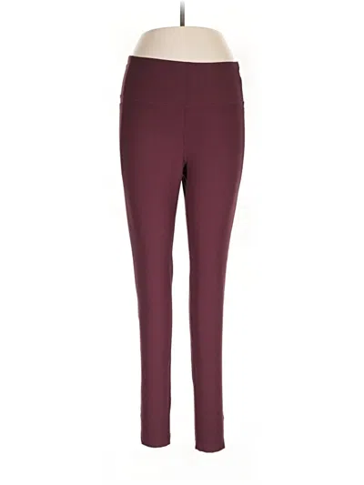 Pre-owned Mondetta Active Pants In Burgundy