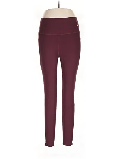 Pre-owned Mondetta Active Pants In Burgundy