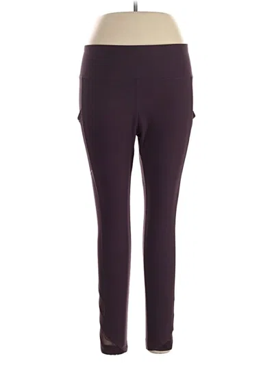 Pre-owned Mondetta Active Pants In Burgundy