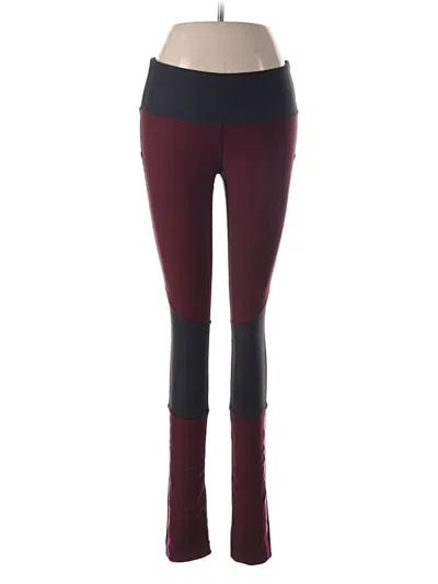 Pre-owned Mondetta Active Pants In Burgundy
