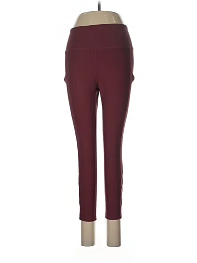 Pre-owned Mondetta Active Pants In Burgundy