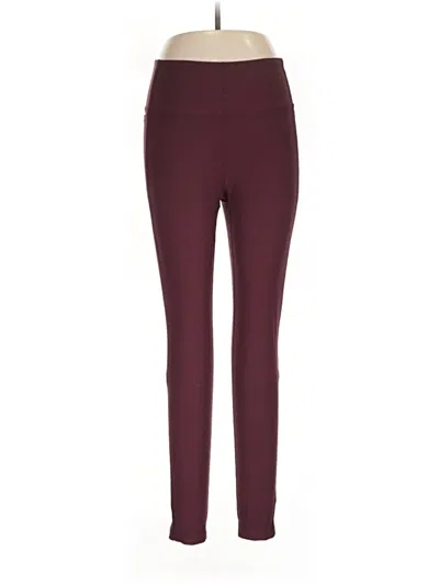 Pre-owned Mondetta Active Pants In Burgundy