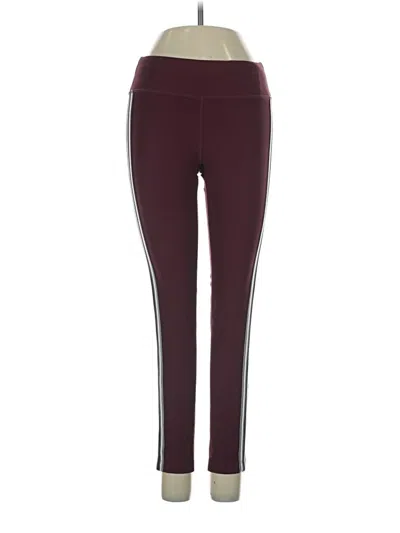 Pre-owned Mondetta Active Pants In Burgundy