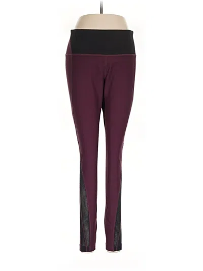 Pre-owned Mondetta Active Pants In Burgundy
