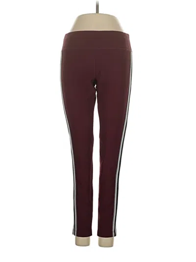 Pre-owned Mondetta Active Pants In Burgundy