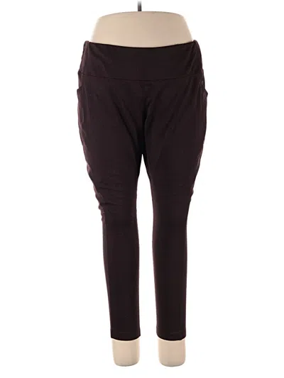 Pre-owned Mondetta Active Pants In Burgundy