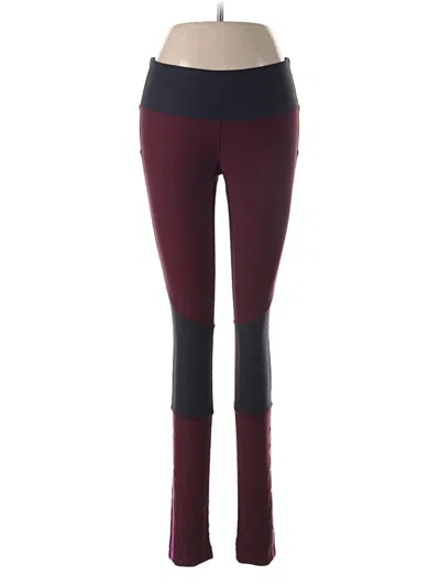 Pre-owned Mondetta Active Pants In Burgundy