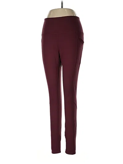Pre-owned Mondetta Active Pants In Burgundy