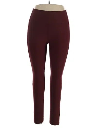 Pre-owned Mondetta Active Pants In Burgundy
