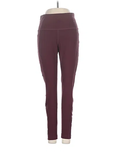 Pre-owned Mondetta Active Pants In Burgundy