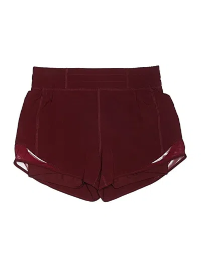 Pre-owned Mondetta Athletic Shorts In Burgundy